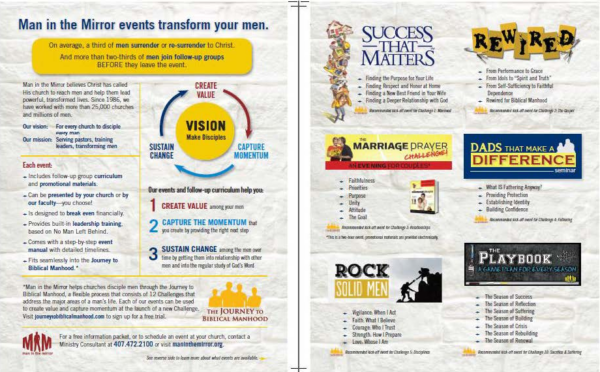 Men's Events Flyer - 50-Pack