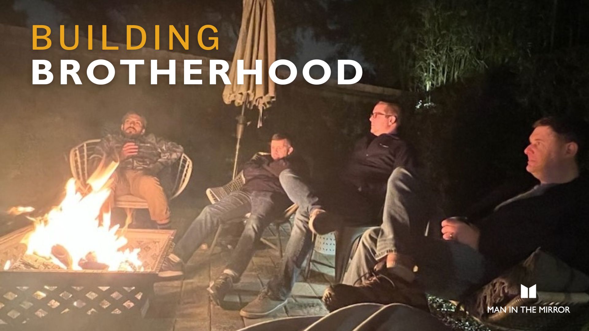 QuadSquad - Building Brotherhood - men around campfire