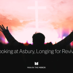 Asbury revival, man worshiping, history of revivals, Asbury Revival