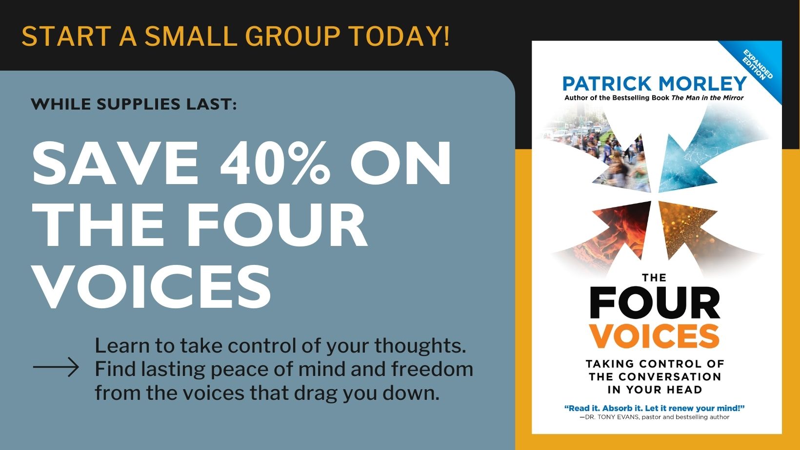The Four Voices is 40% off